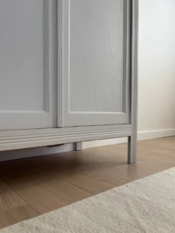 Grande armoire penderie parisienne bois chêne rénovée