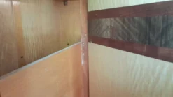 Grande armoire vintage années 50/60 en bois avec miroir