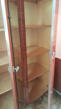 Grande armoire vintage années 50/60 en bois avec miroir