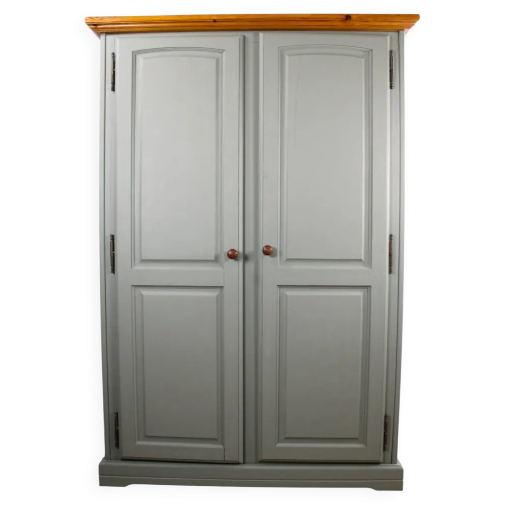 Grande armoire vintage Gautier vert sauge, France, années 60