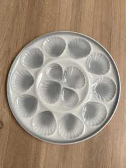 Grande assiette à huîtres Moulin des loups Orchies