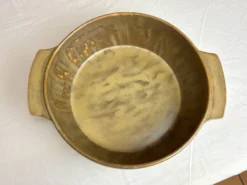 Grande bassine type vasque en grès artisanal