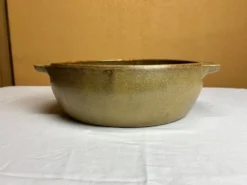 Grande bassine type vasque en grès artisanal