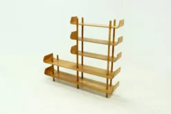Grande bibliothèque en bouleau par Willem Lutjens pour Gouda Den Boer, 1953