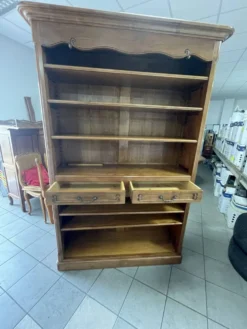 Grande bibliothèque / Vaisselier en bois
