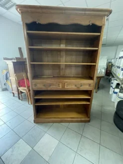 Grande bibliothèque / Vaisselier en bois