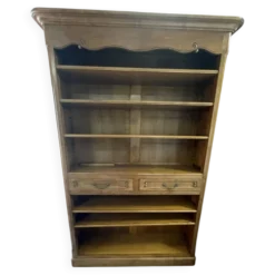 Grande bibliothèque / Vaisselier en bois