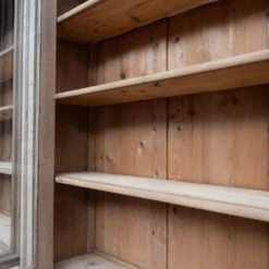 Grande bibliothèque vitrée en chêne – XIXe siècle