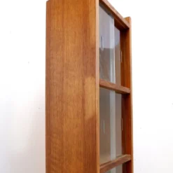 Grande bibliothèque vitrée vintage mid-century - années 1960