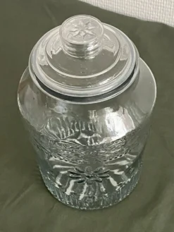 Grande bonbonnière en verre