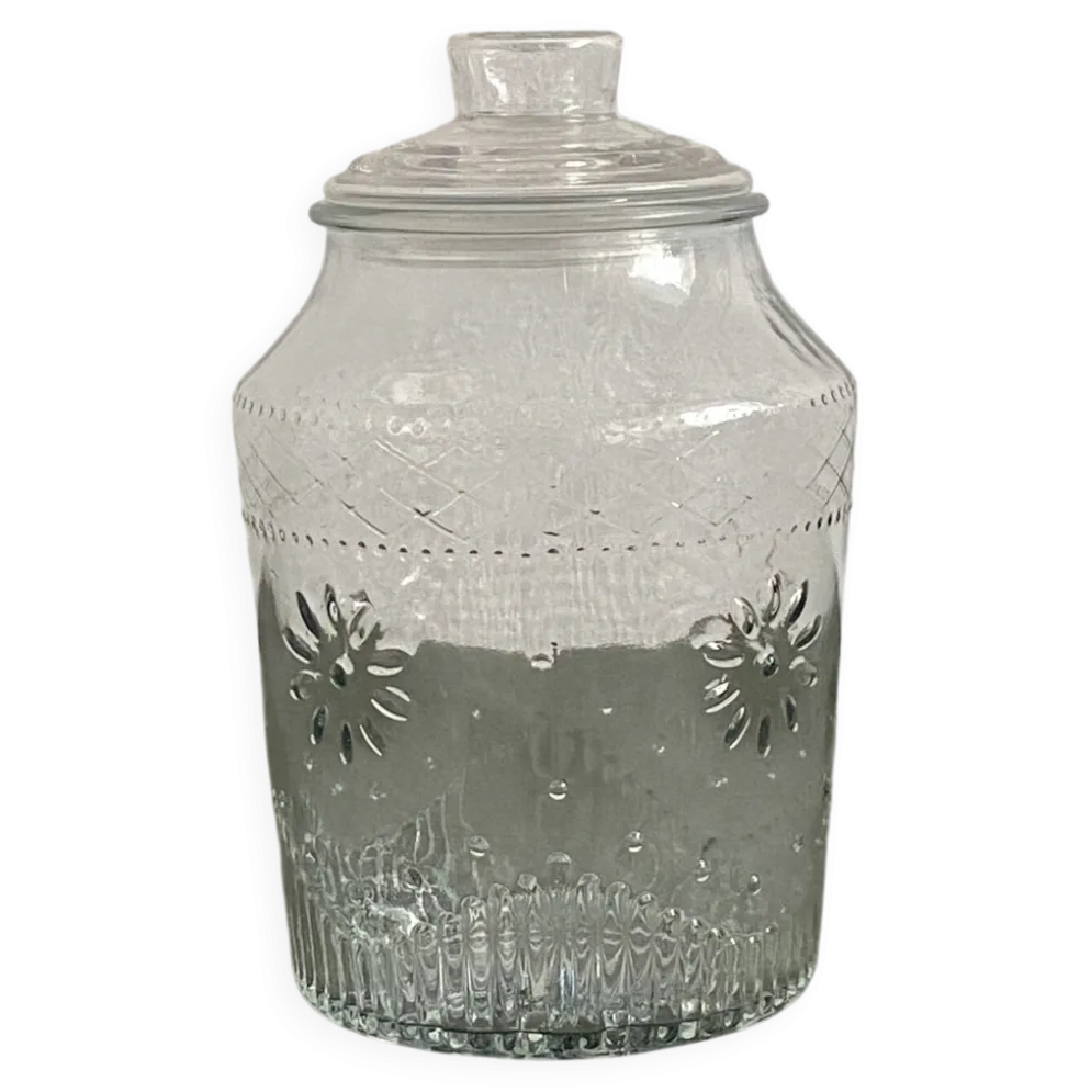 Grande bonbonnière en verre