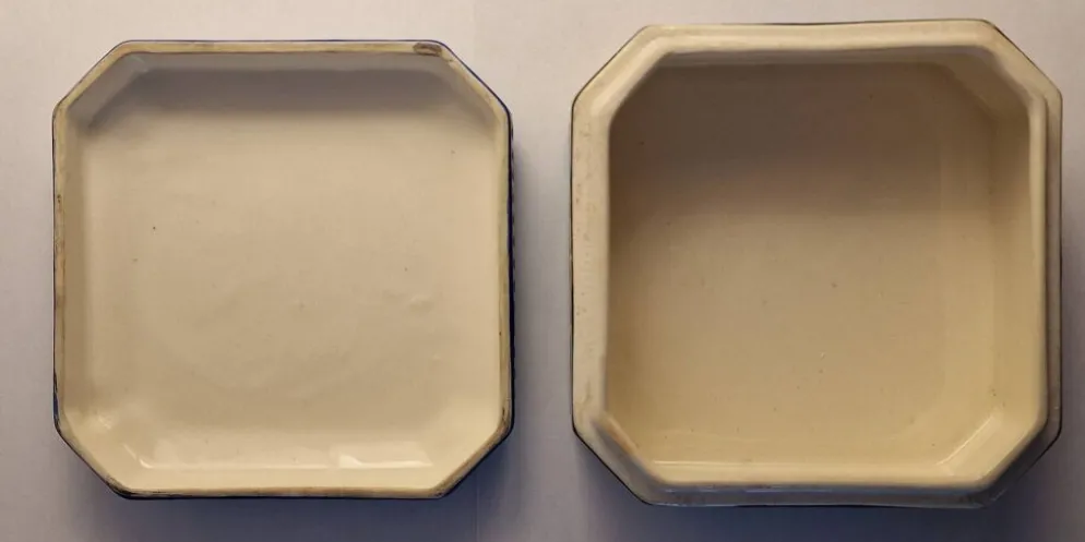 Grande bonbonnière Longwy Art Déco 1925 – Émaux cloisonnés – Décor per