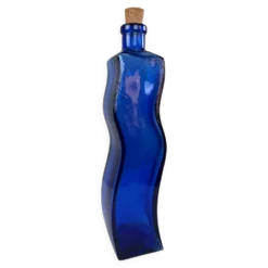 Grande bouteille bleu cobalt