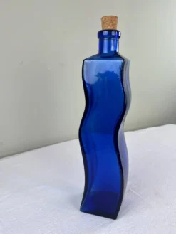 Grande bouteille bleu cobalt