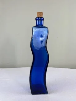 Grande bouteille bleu cobalt