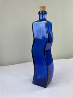 Grande bouteille bleu cobalt