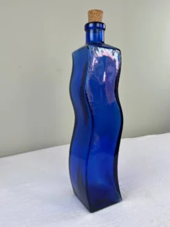 Grande bouteille bleu cobalt