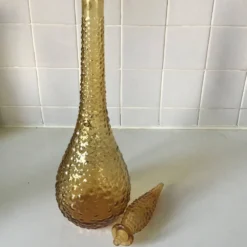 Grande bouteille Empoli jaune marron