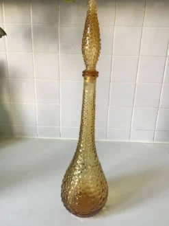 Grande bouteille Empoli jaune marron