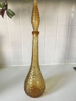 Grande bouteille Empoli jaune marron