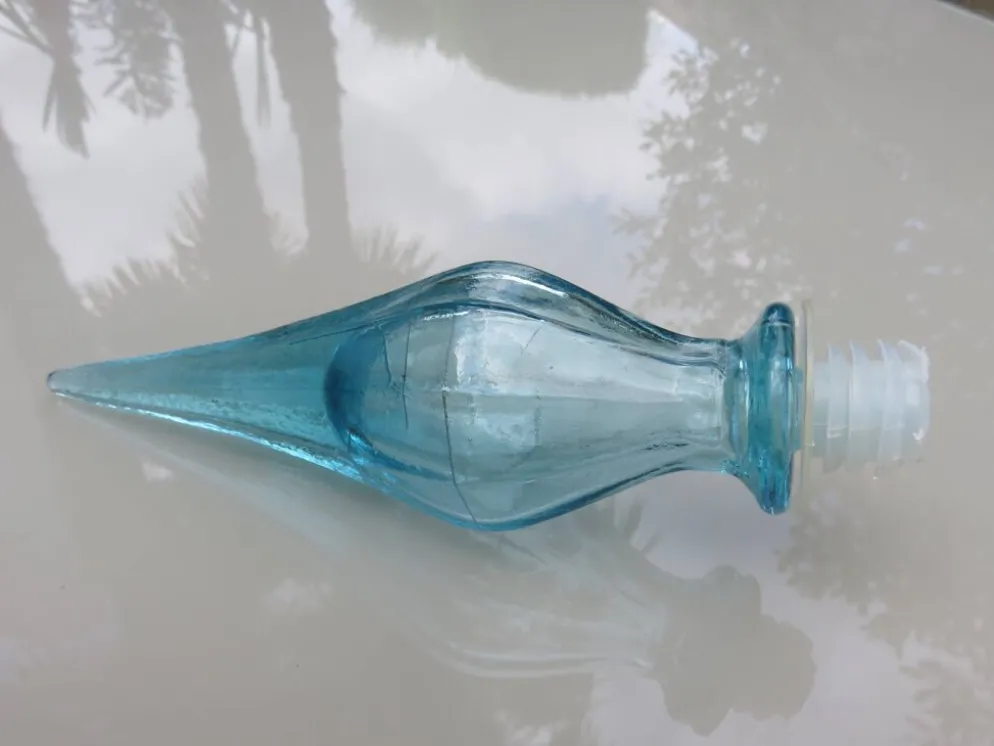 Grande bouteille Empoli, pointe de diamant, Italy, années 60 70