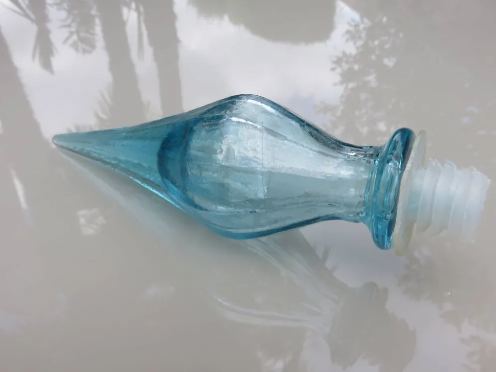 Grande bouteille Empoli, pointe de diamant, Italy, années 60 70