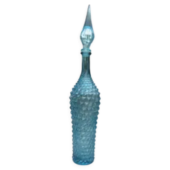 Grande bouteille Empoli, pointe de diamant, Italy, années 60 70