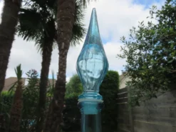 Grande bouteille Empoli, pointe de diamant, Italy, années 60 70