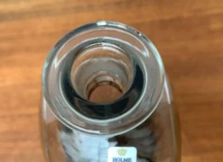 Grande bouteille Kluk Kluk en verre de Holmegaard, années 1970