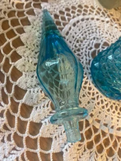 Grande bouteille turquoise