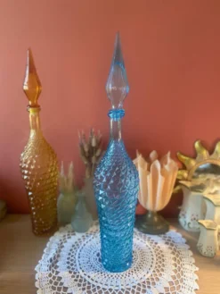 Grande bouteille turquoise