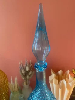 Grande bouteille turquoise