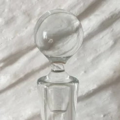 Grande carafe Dansk en verre ,design scandinave vintage, bouchon boule