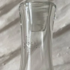 Grande carafe Dansk en verre ,design scandinave vintage, bouchon boule