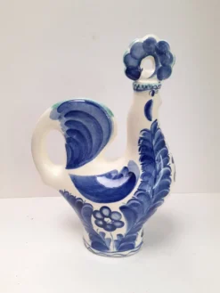 Grande carafe faïence en forme de coq