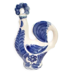 Grande carafe faïence en forme de coq