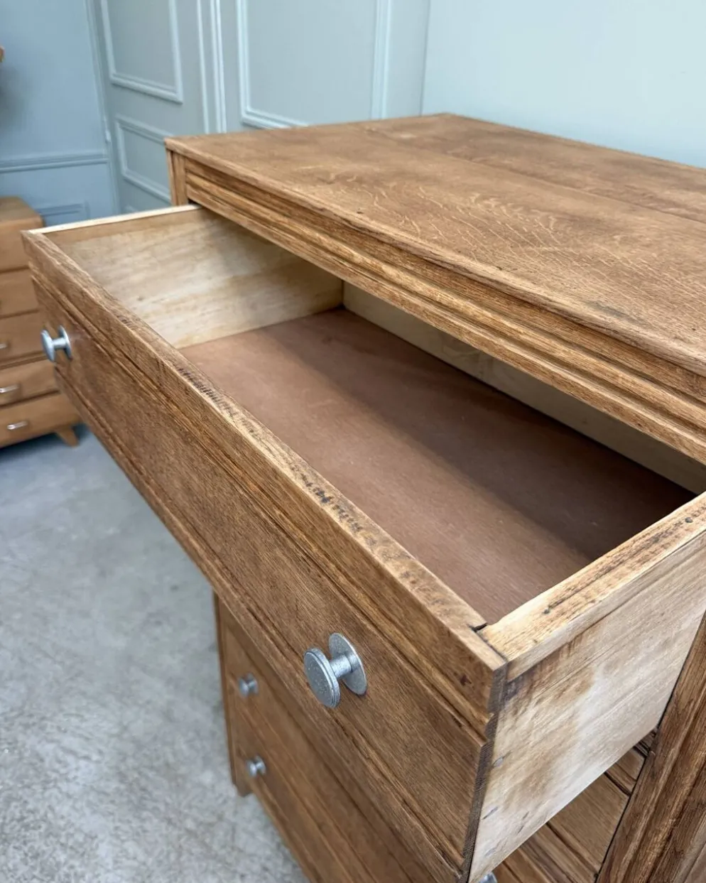 Grande commode Art Déco en chêne (rénovée)