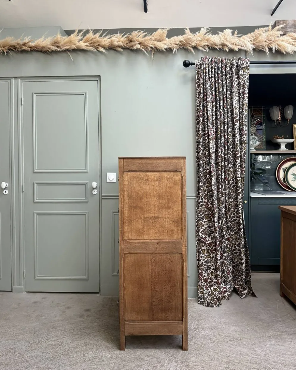 Grande commode Art Déco en chêne (rénovée)
