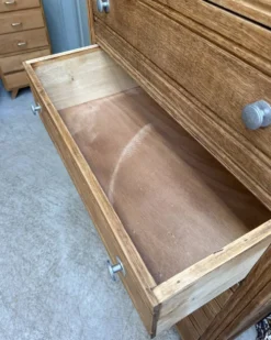 Grande commode Art Déco en chêne (rénovée)