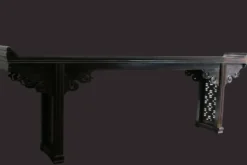 Grande Console chinoise en noyer laqué, XIXe