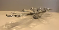 : Grande coupe centre de table en cristal Vintage