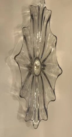 : Grande coupe centre de table en cristal Vintage