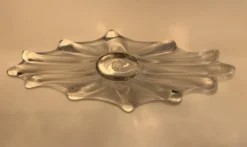 : Grande coupe centre de table en cristal Vintage