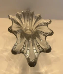 : Grande coupe centre de table en cristal Vintage