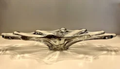 : Grande coupe centre de table en cristal Vintage
