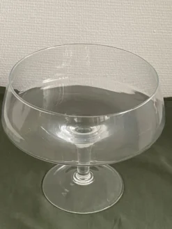 Grande coupe à fruit en verre