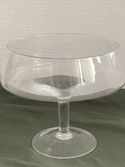 Grande coupe à fruit en verre