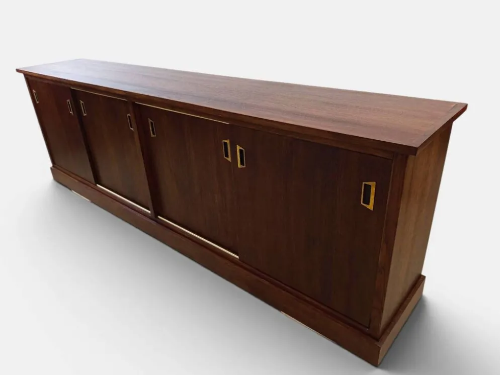 Grande enfilade double-face moderniste en chêne – 250 cm