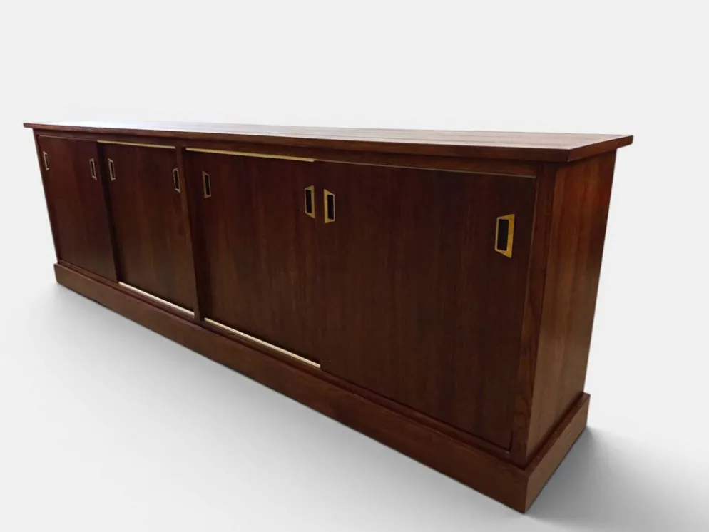 Grande enfilade double-face moderniste en chêne – 250 cm