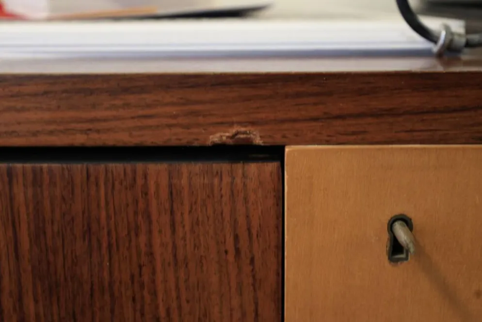 Grande enfilade en placage de palissandre et frêne